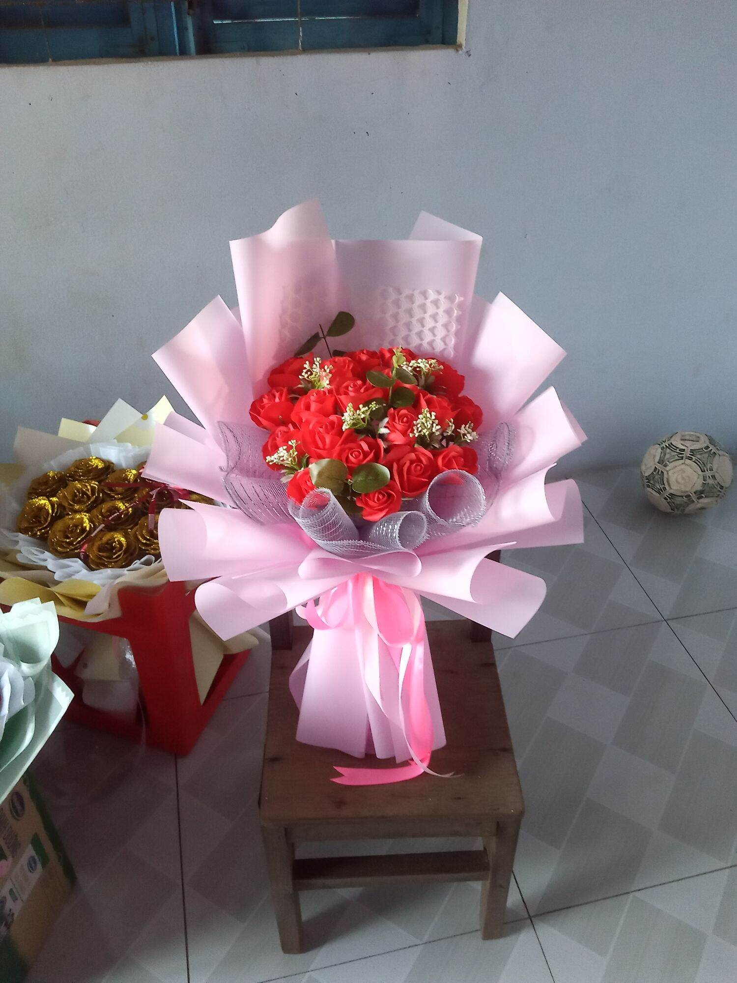 Bó hoa hồng sáp