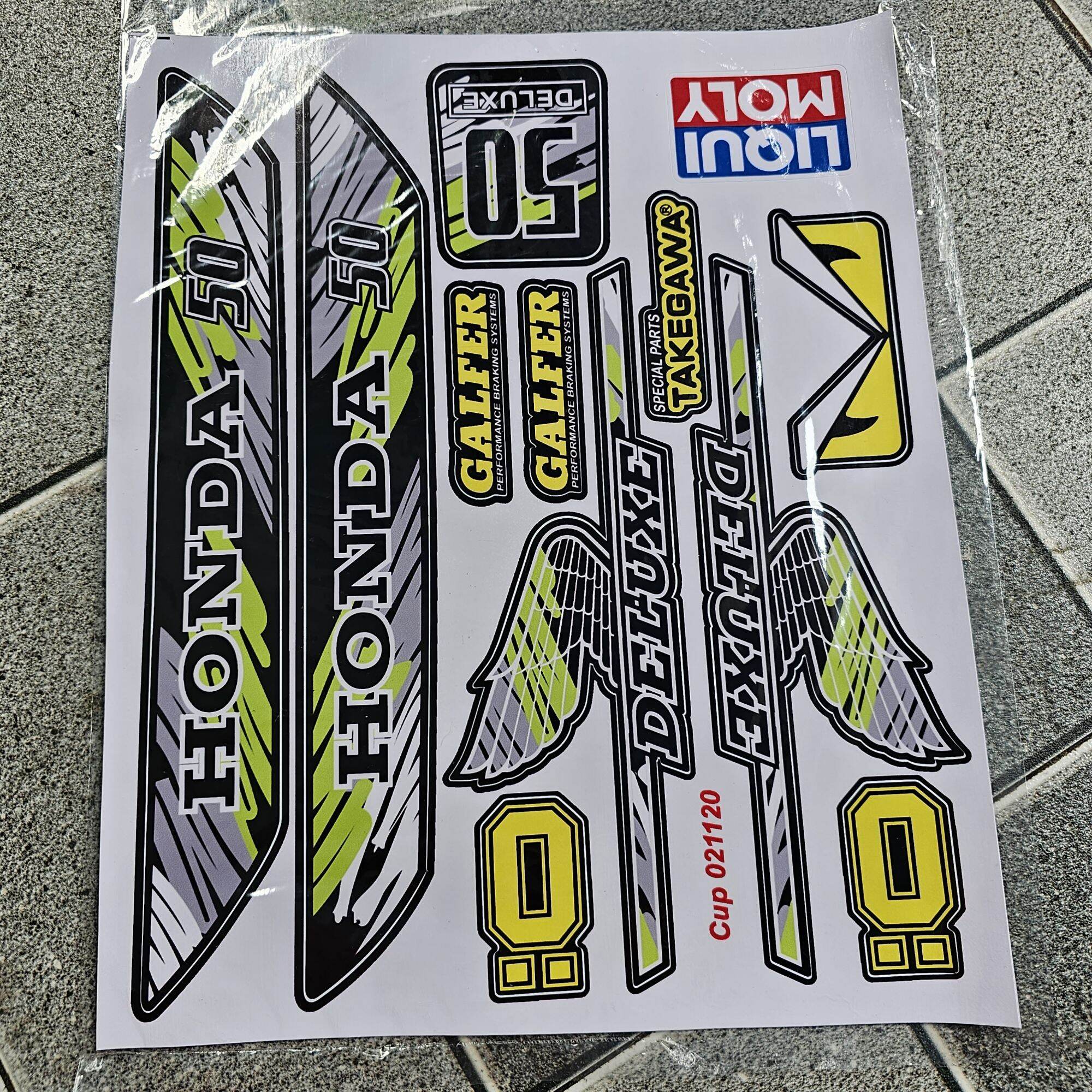 Tem xe honda cub 50 deluxe kèm logo