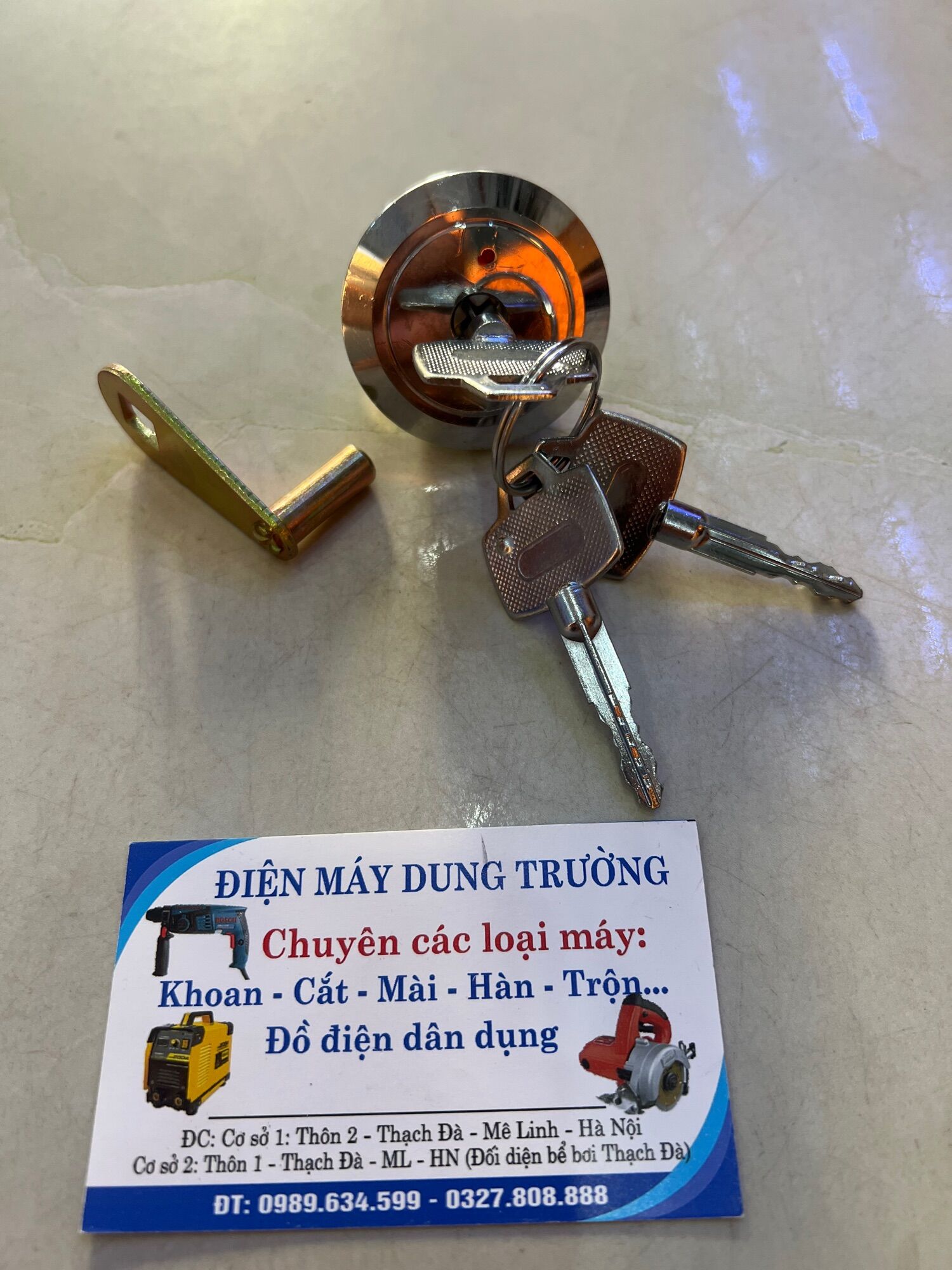 Ổ khoá chìa két sắt ( loại chìa 4 cạnh )