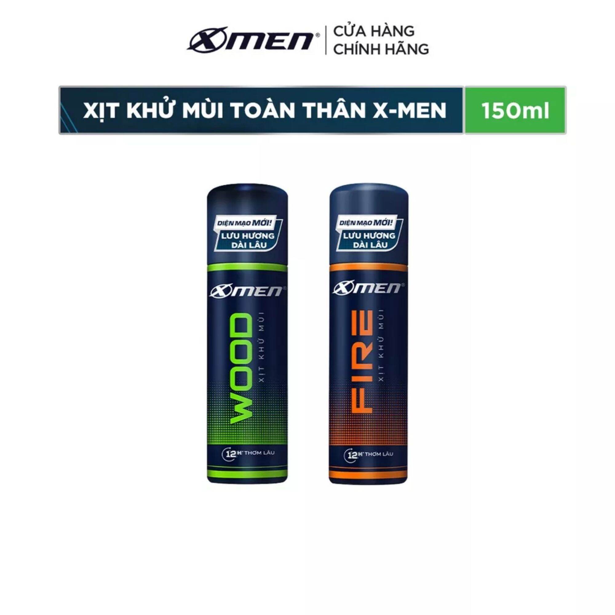 Xịt khử mùi Xmen hương nước hoa 140ml