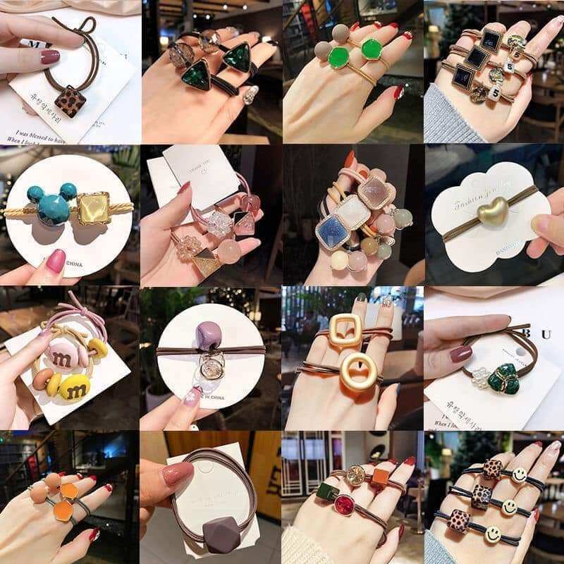 set 20 cột tóc mix lộn xộn