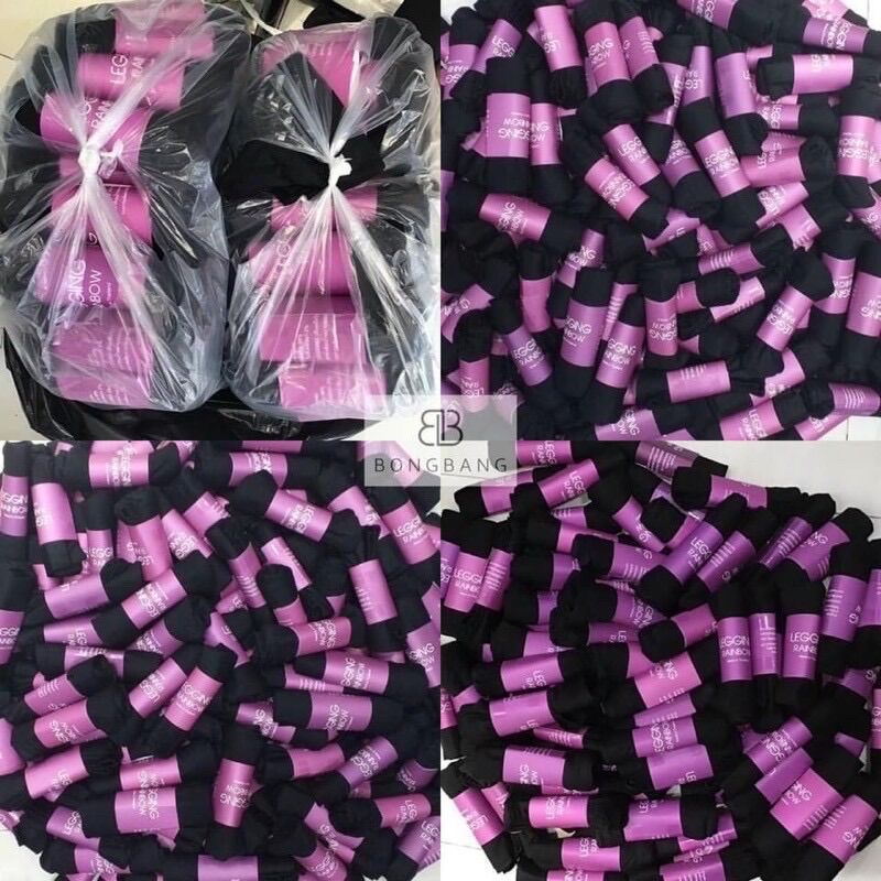 Quần legging lửng cạp cao lưng thun