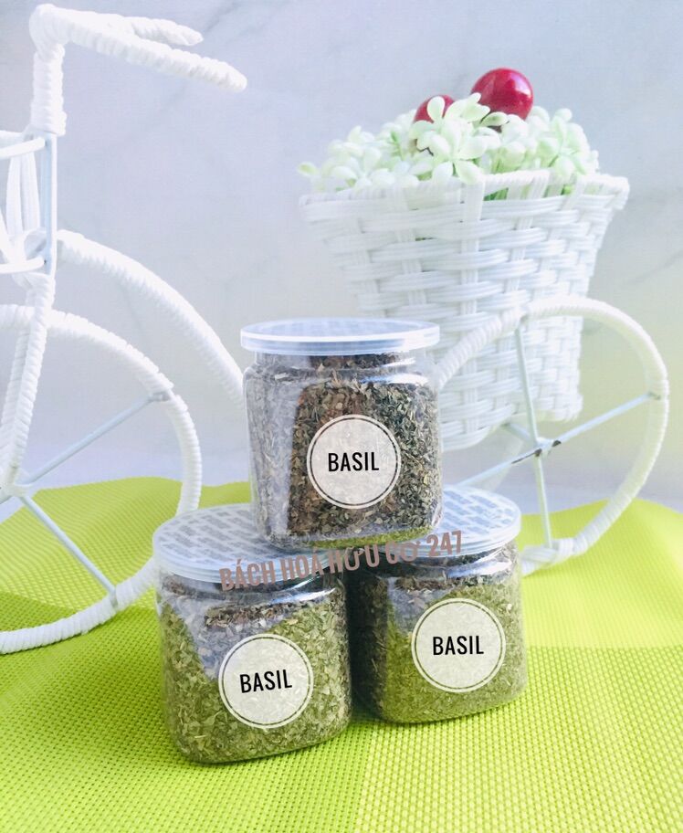 [Hủ 120ml] Lá Basil - Húng quế khô ướp gà KFC, PIZZA - 25g