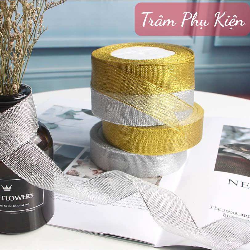 Ruy băng kim tuyến 2cm 4cm