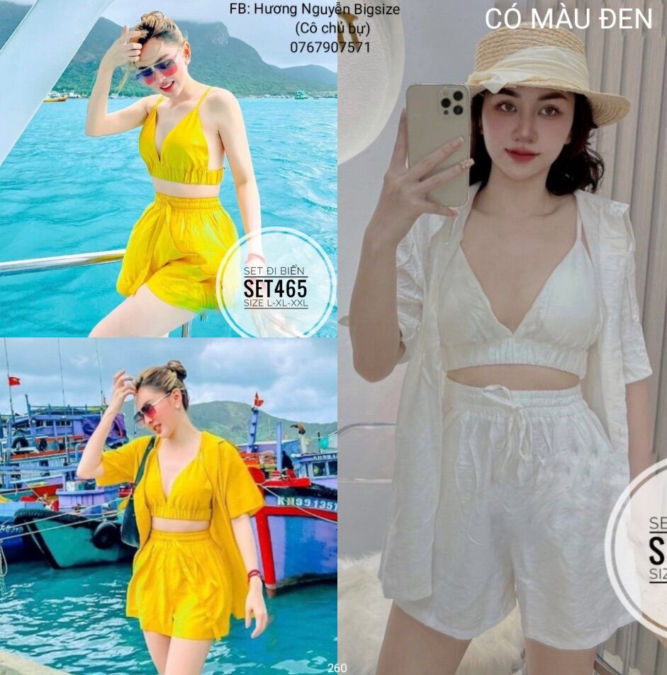 60-90kg Bigsize SET ĐI BIỂN 3 MÓN SET465