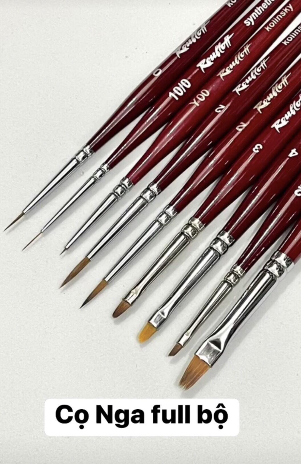 cọ tán bột móng KOLINSKY chuẩn Nga DK13R No2