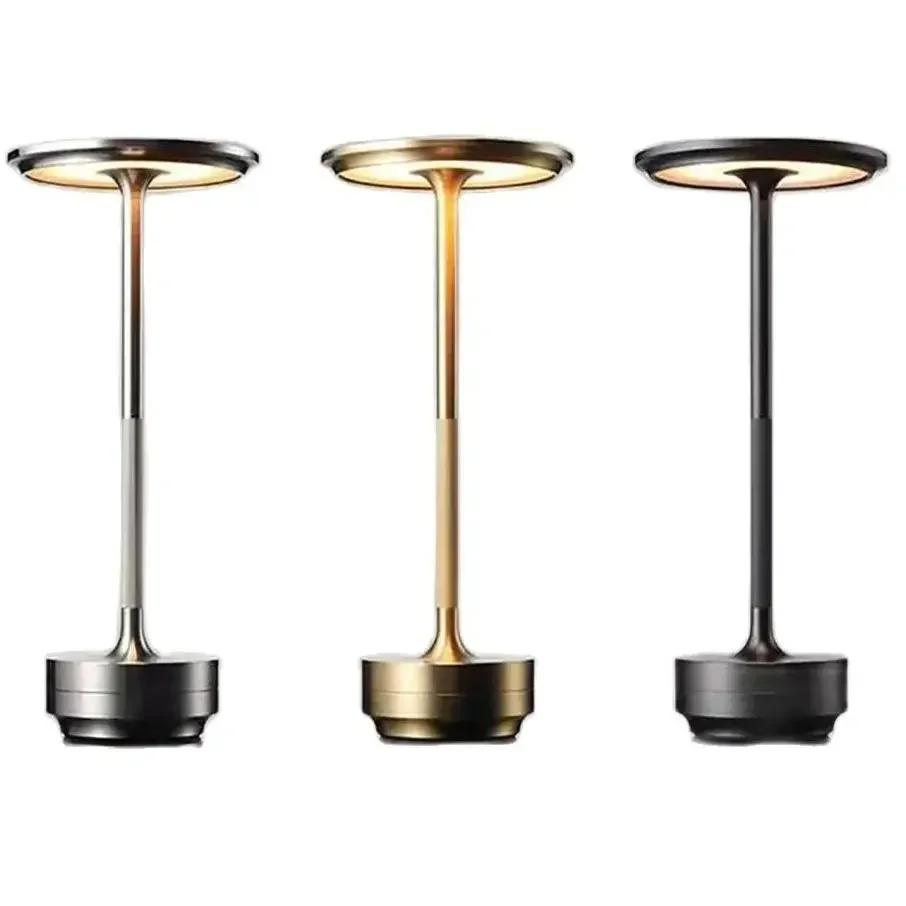 Đèn LED Cảm Ứng Cảm Biến Để Bàn Đèn Ngủ Nhôm Không Dây Để Đọc Nhà Hàng Khách Sạn Thanh Trang Trí Phòng Ngủ