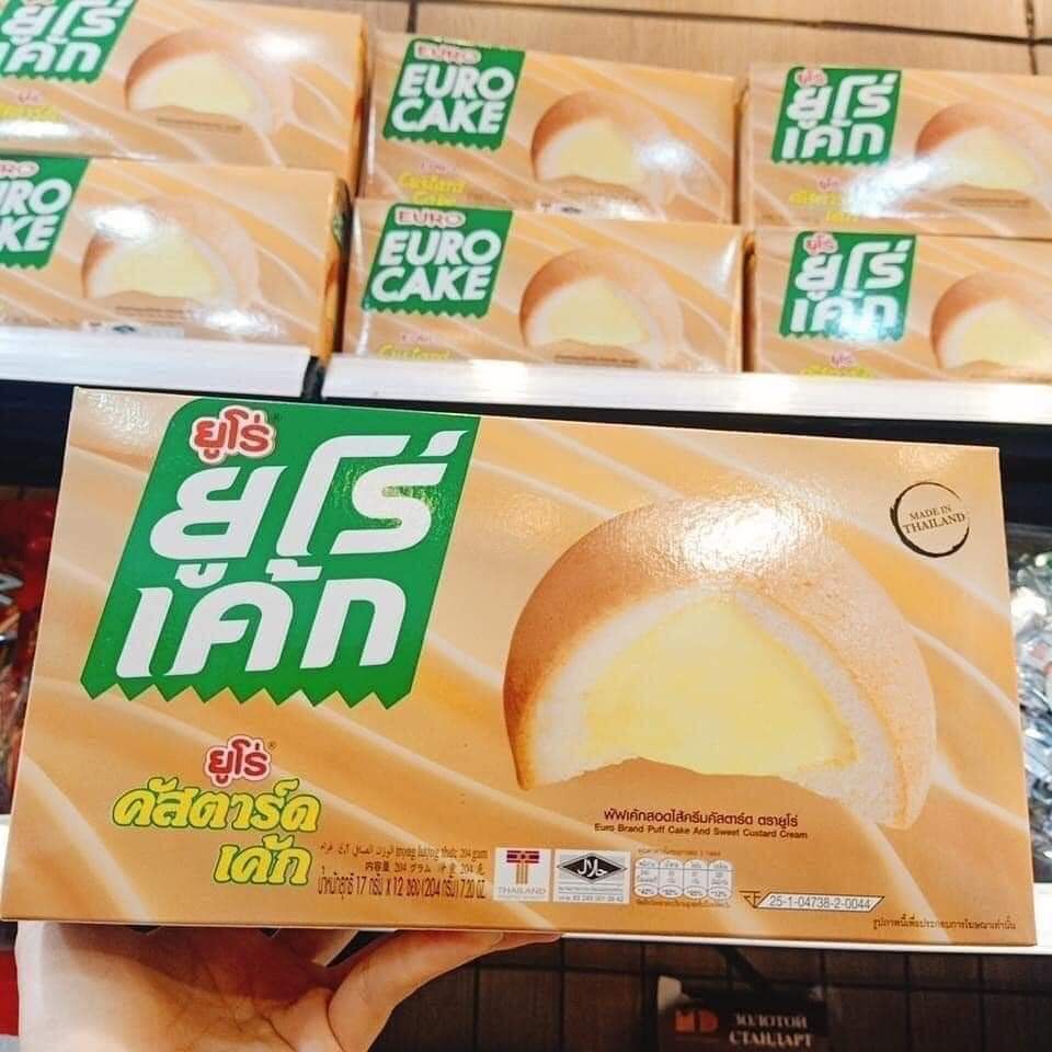 Bánh Trứng Thái Lan Euro Cake Hộp 12c