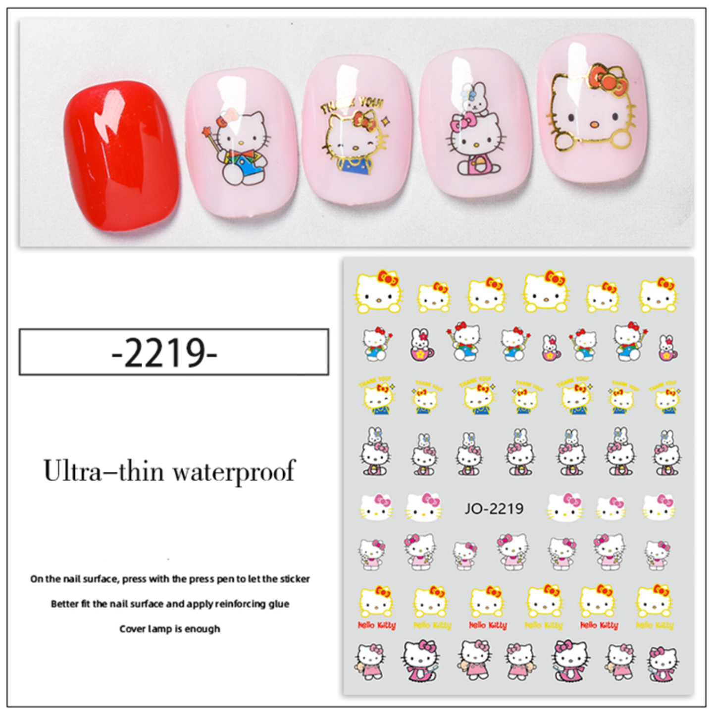 Hello Kitty Nail Decoration Stickers