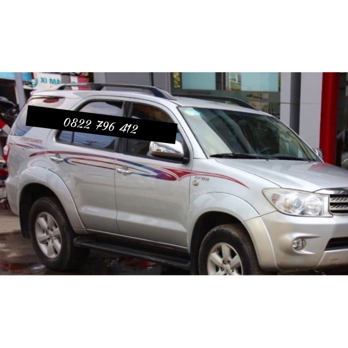 Tem dán sườn xe Fortuner , Innova đẹp
