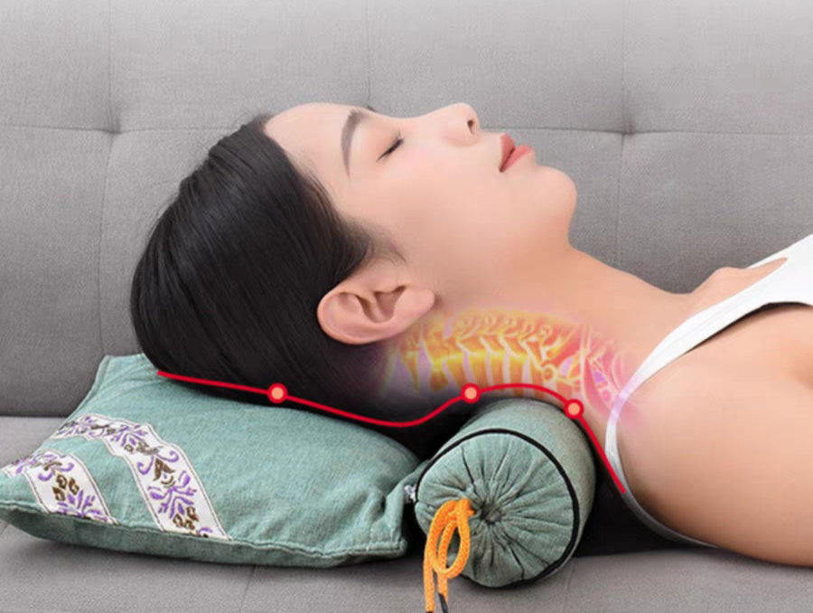 Gối thảo dược ngải cứu.Giúp ngủ sâu giấc, giảm đau mỏi vai gáy bảo vệ cột sống cổ Bách thảo ngải cứu