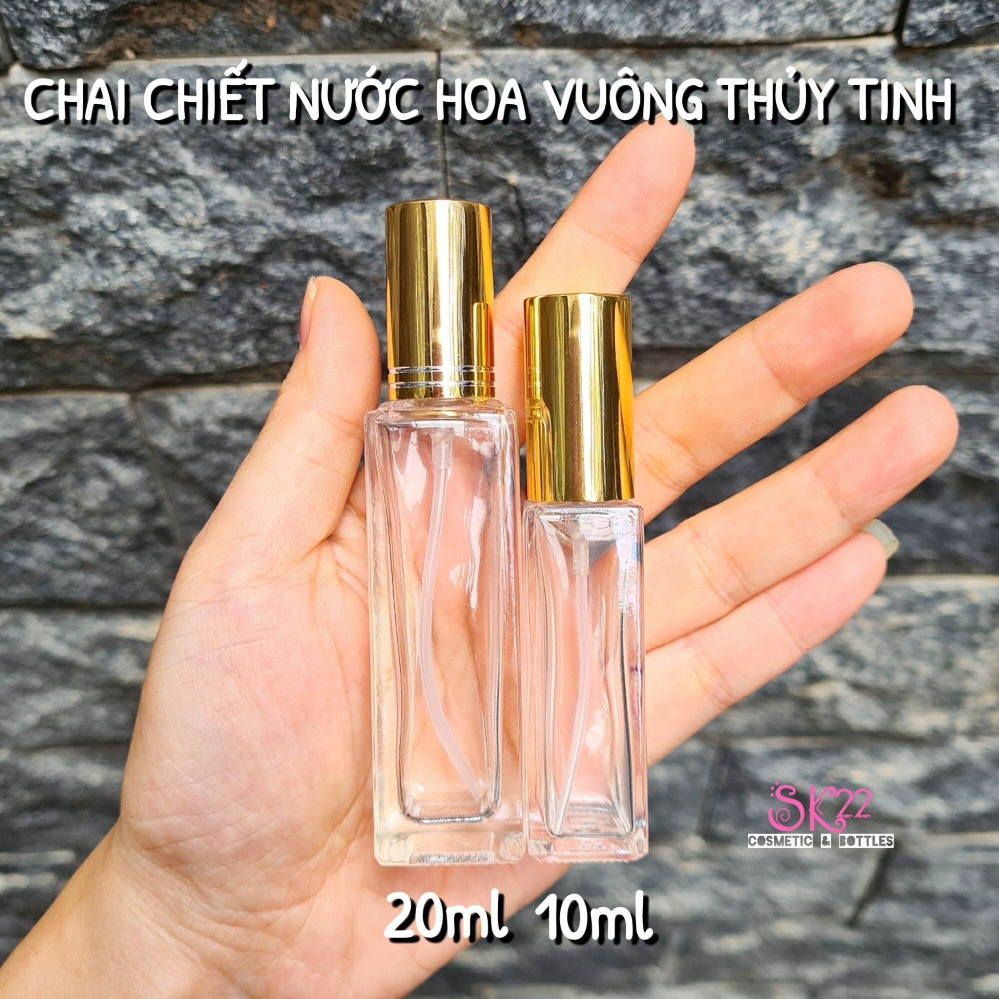 Chai chiết nước hoa vuông 10ml/20ml