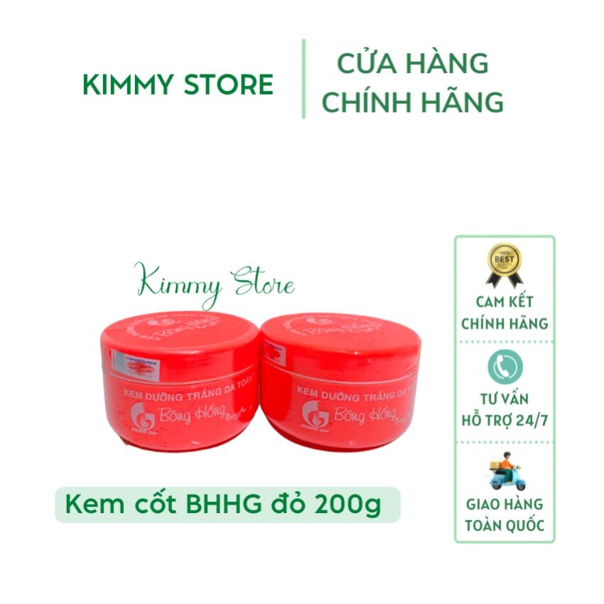 Kem dưỡng trắng da bông hồng hoàng gia đỏ 200g