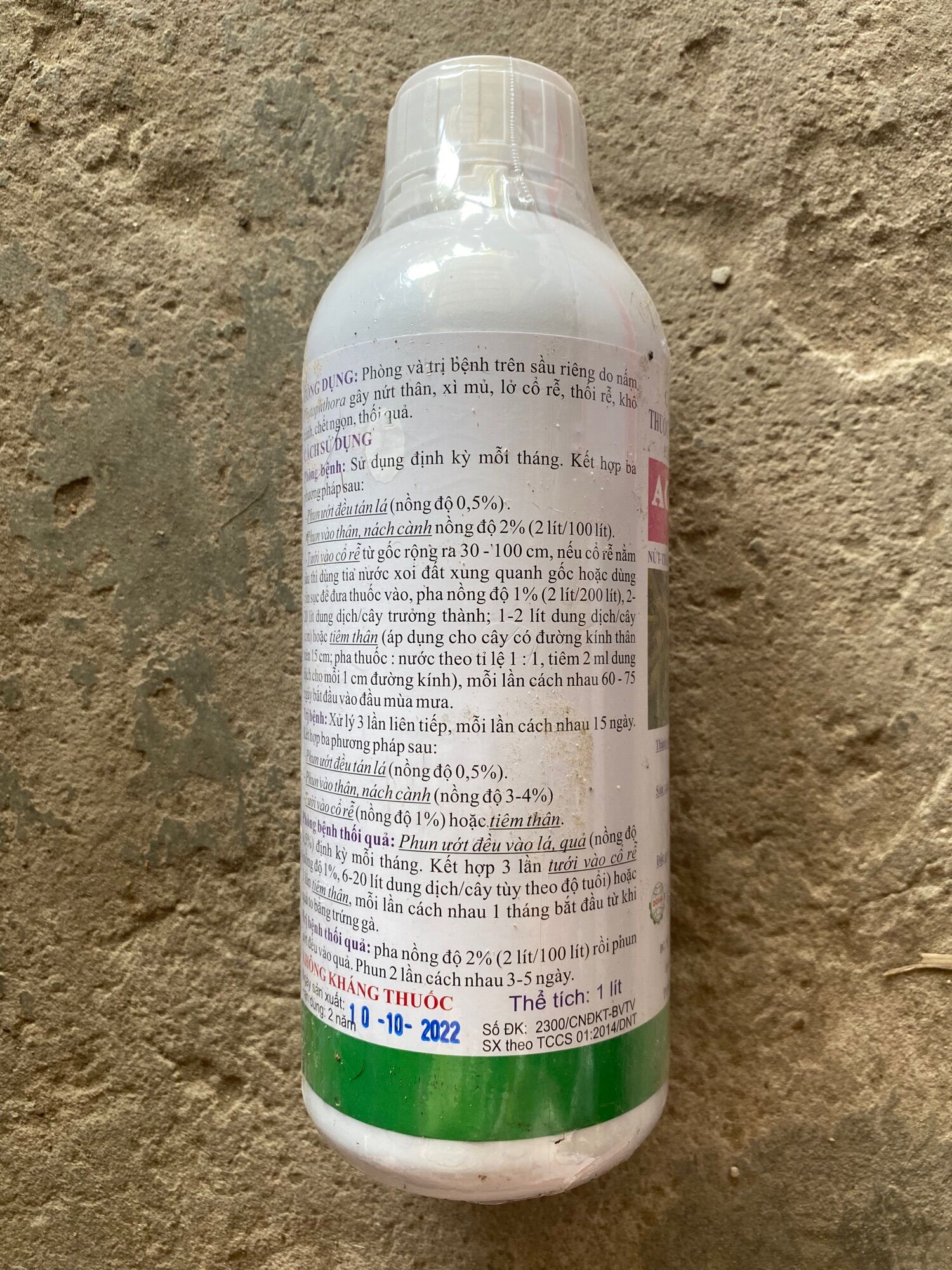 Thuốc trừ bệnh Agrifos 400 chai 1 lít