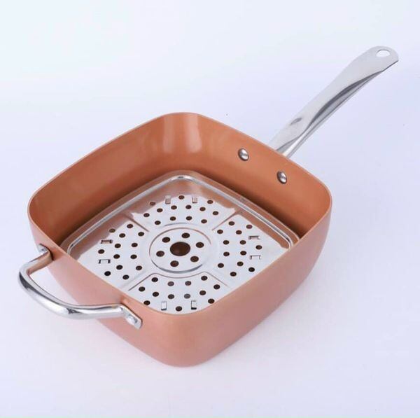 CHẢO VUÔNG CHỐNG DÍNH ĐÁY TỪ 24CM