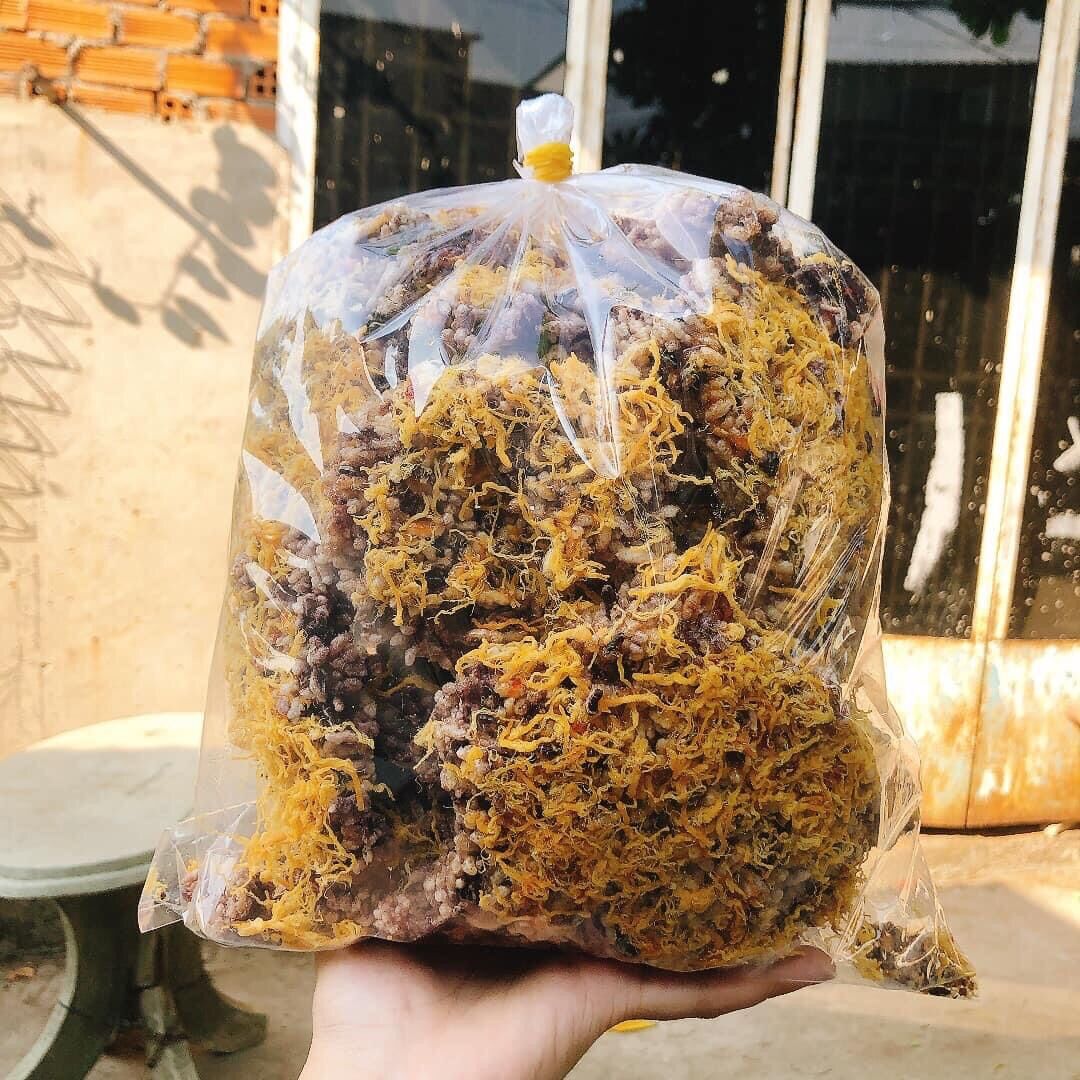 Cơm cháy gạo lứt siêu chà bông - Cơm cháy siêu chà bông