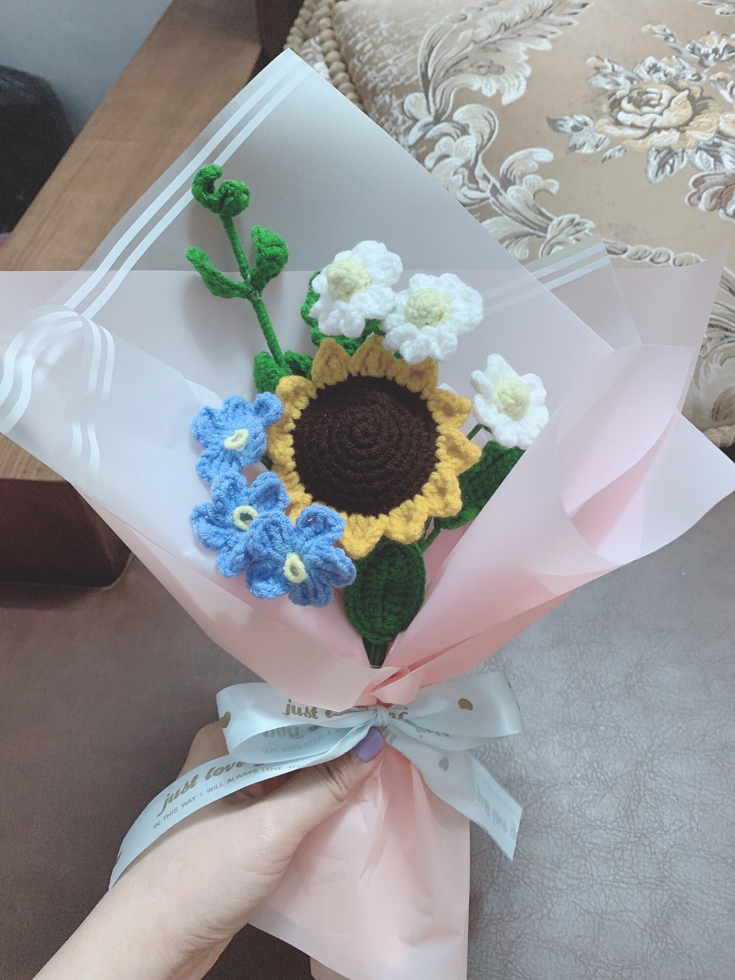 Hoa hướng dương handmade mix bó quà tặng