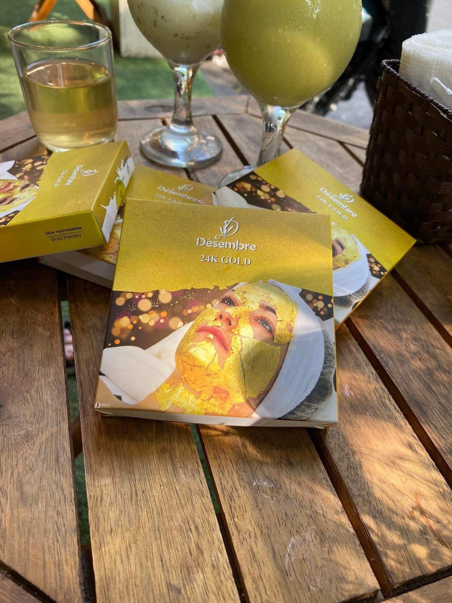 Hộp vàng lá 24k GOLD, lá to 9x9 cm. Hộp 100 lá