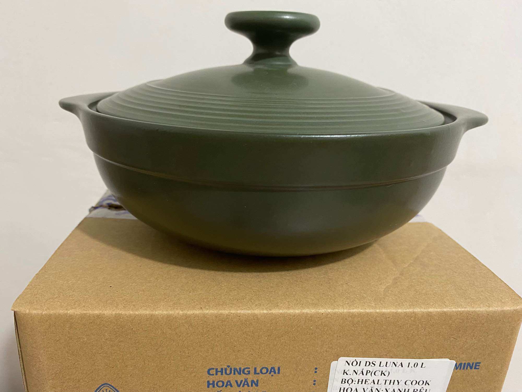 Nồi sứ dưỡng sinh minh long luna 1.0l lỗi nhẹ