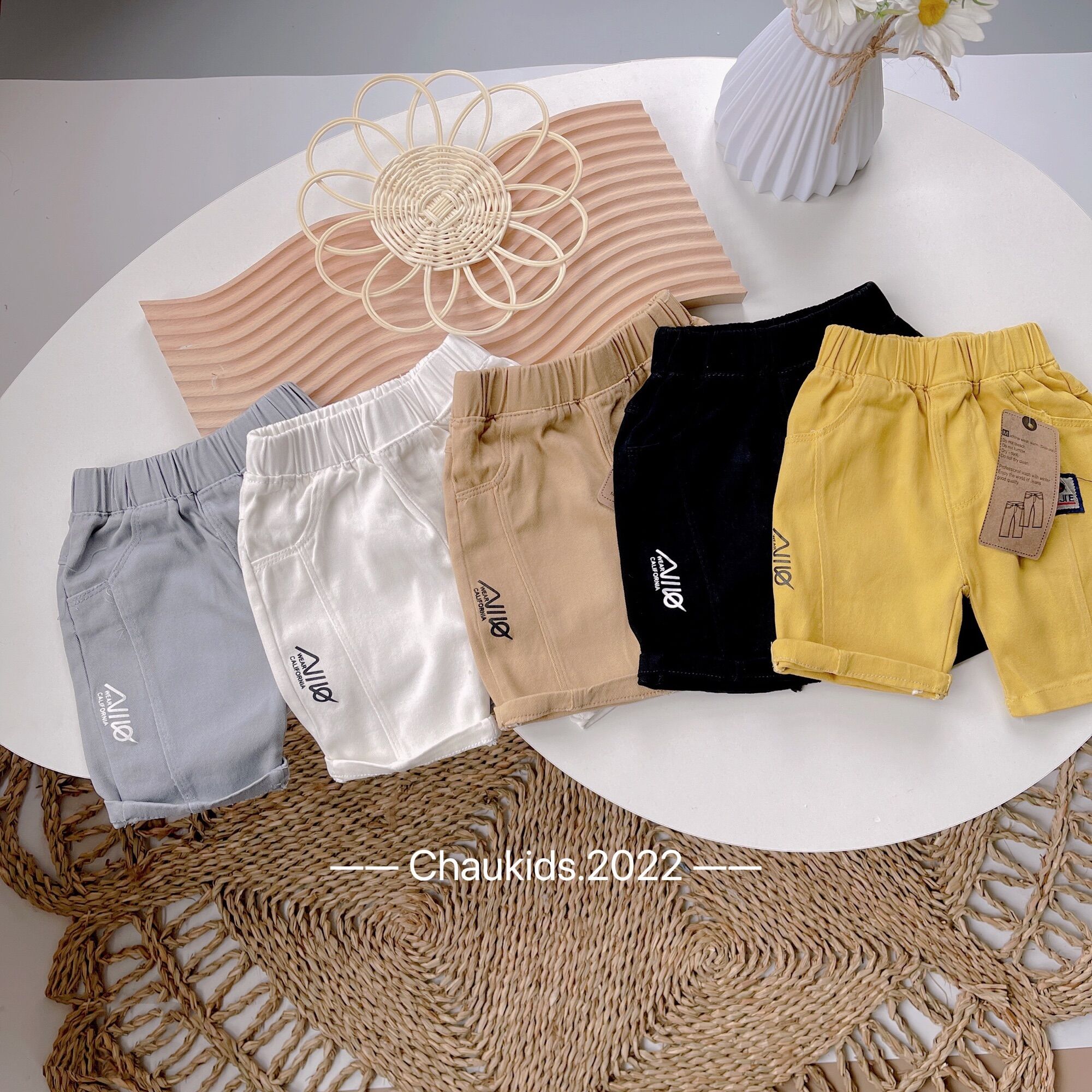 Quần short kaki trơn Niko cho bé (9-23kg)