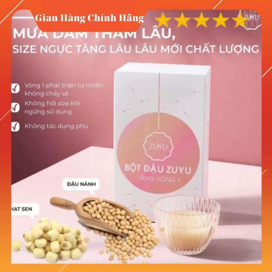 Bột Đậu ZuYu Tăng Vòng 1 + Tặng Kèm Serum Massage V1 + Mặt Nạ Rwine Beauty + Thước Đo ( Chính Hãng 💗)