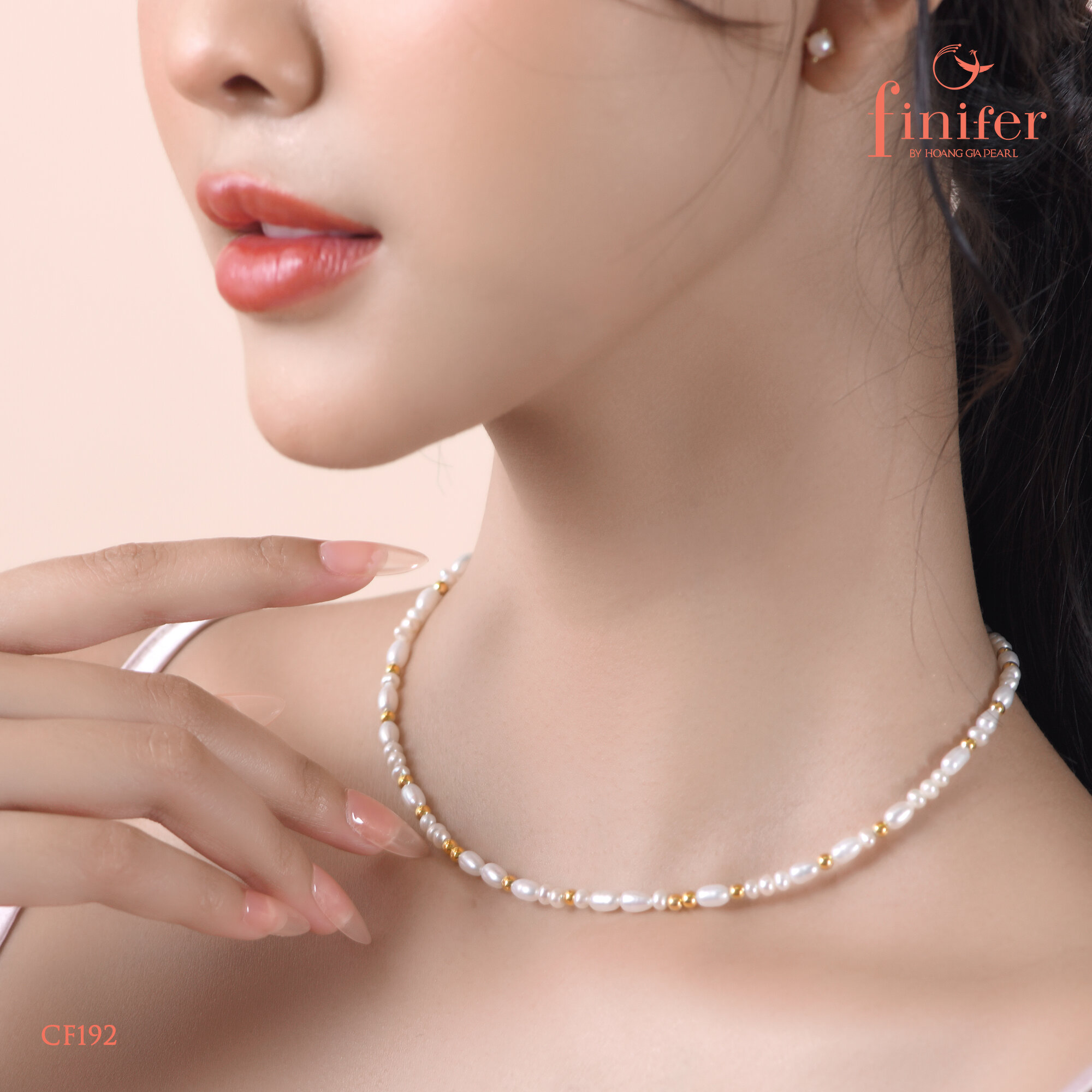 Chuỗi cổ ngọc trai CF192 được chế tác bởi Finifer by Hoang Gia Pearl - Thương hiệu trang sức ngọc trai truyền cảm hứng