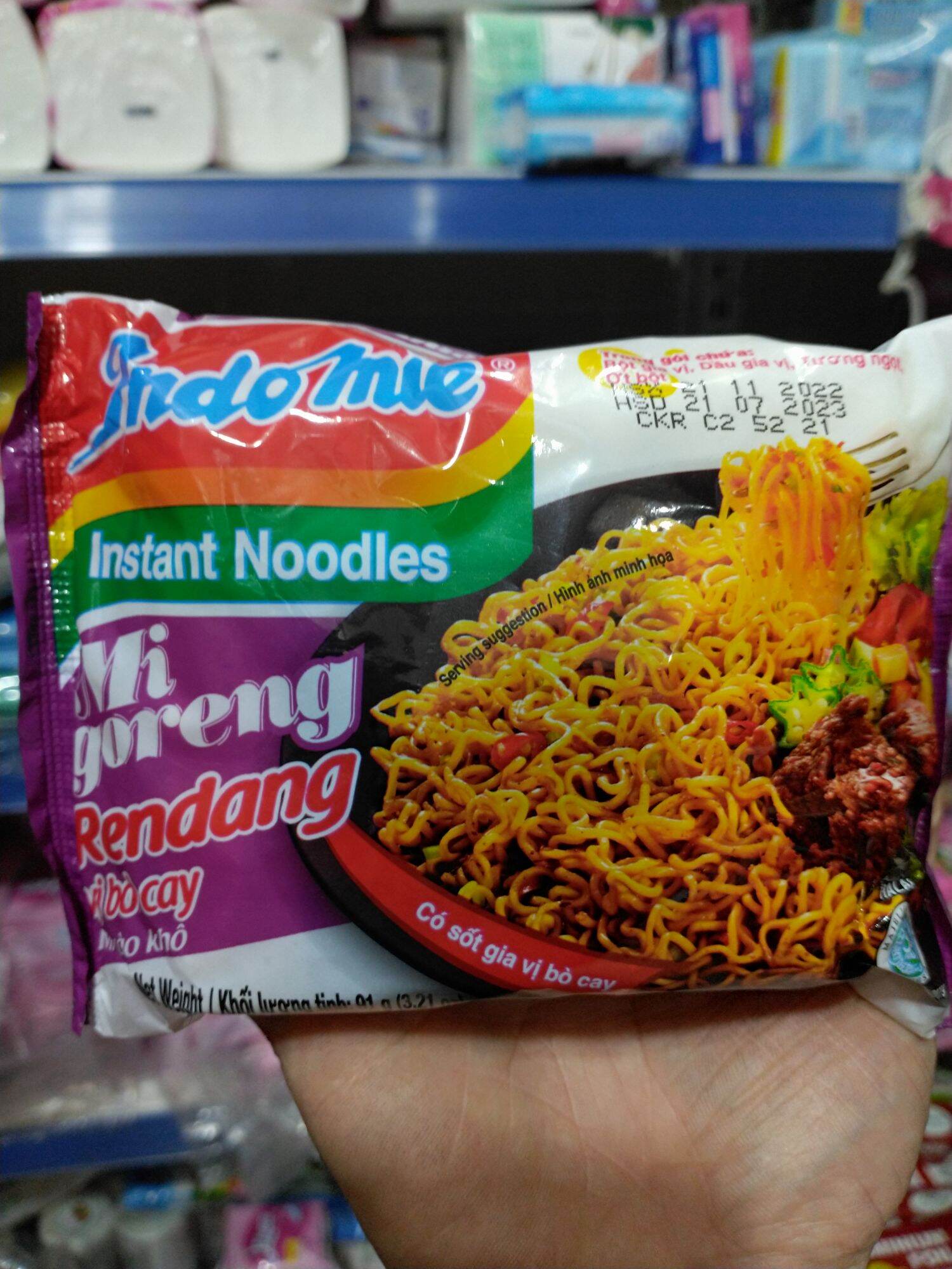 Mì indomie gói các vị