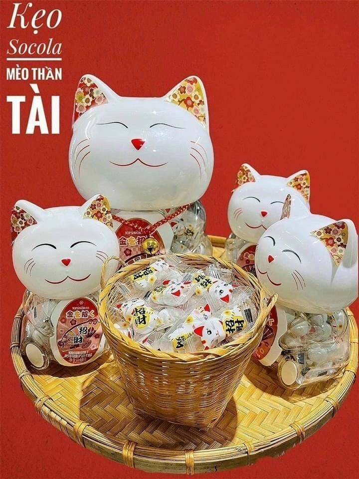 Socola mèo thần tài Size nhỏ & lớn