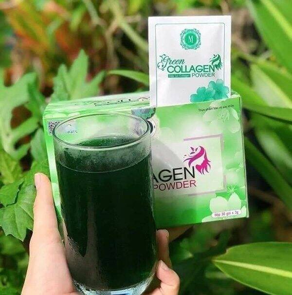 green COLLAGEN Diệp lục Collagen POWDER