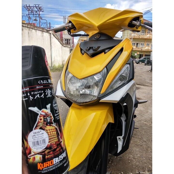 Sơn samurai màu vàng chanh y810 sơn vàng tươi yamaha