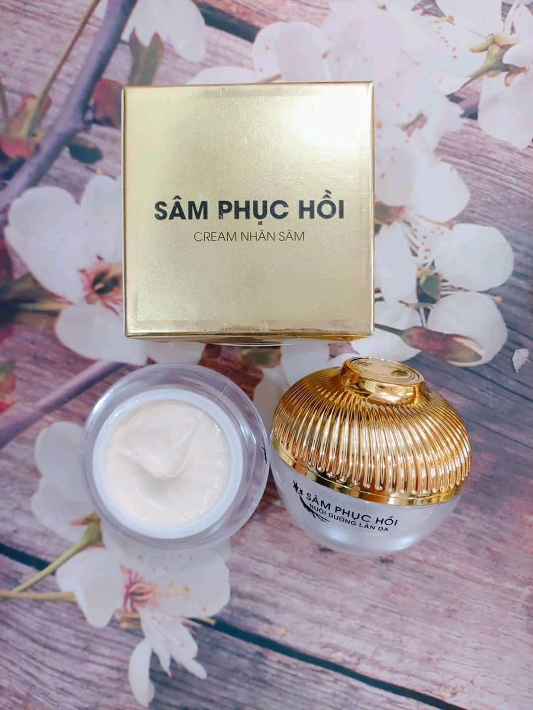 Kem sâm phục hồi 20g, dưỡng da, se khít lỗ chân lông, mờ thâm nám