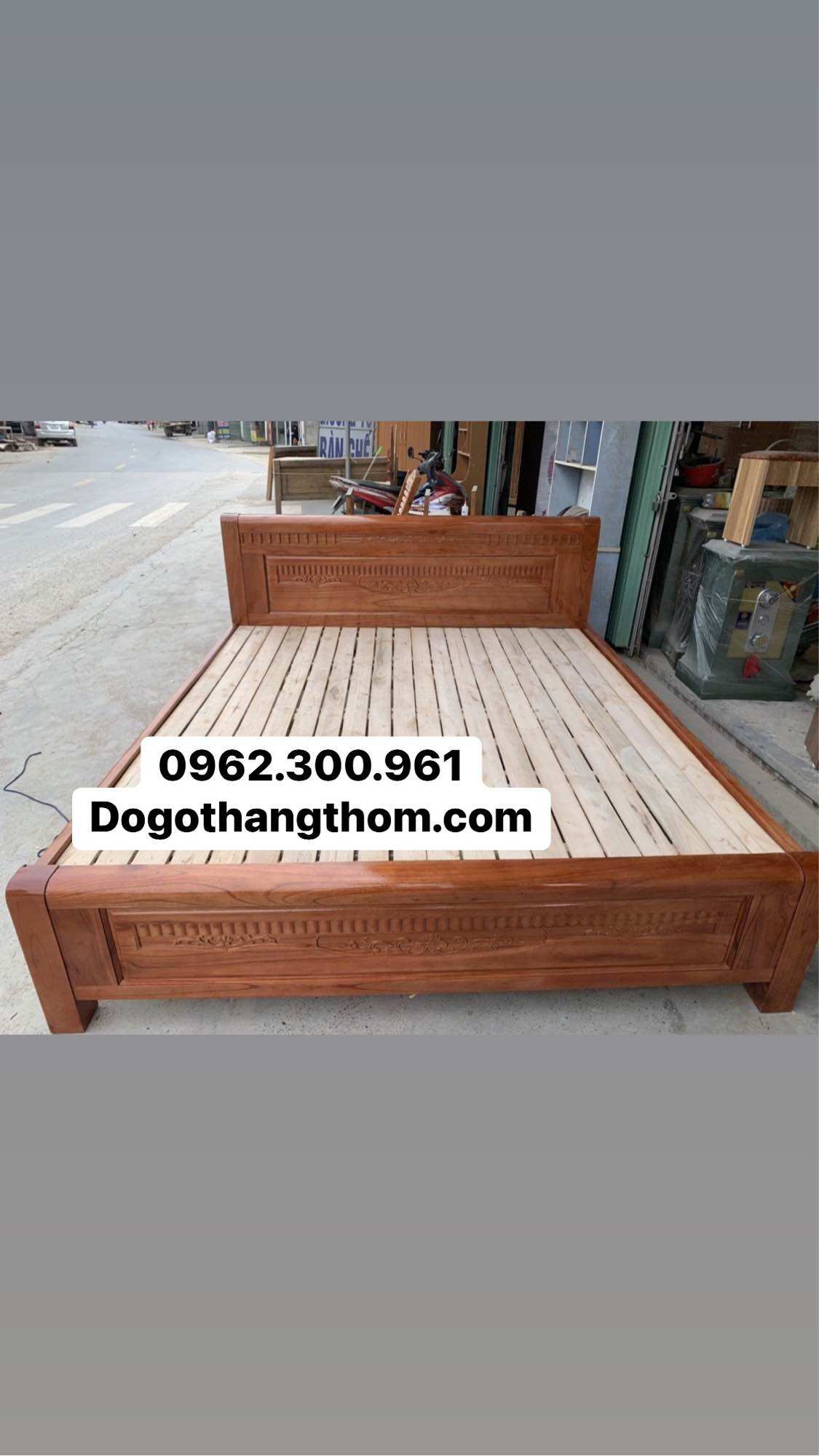 Giường xoan gỗ tự nhiên
