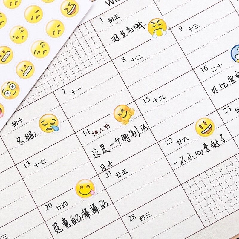 1 Tấm Hình Dán Mặt Cười Sticker Icon Emoji