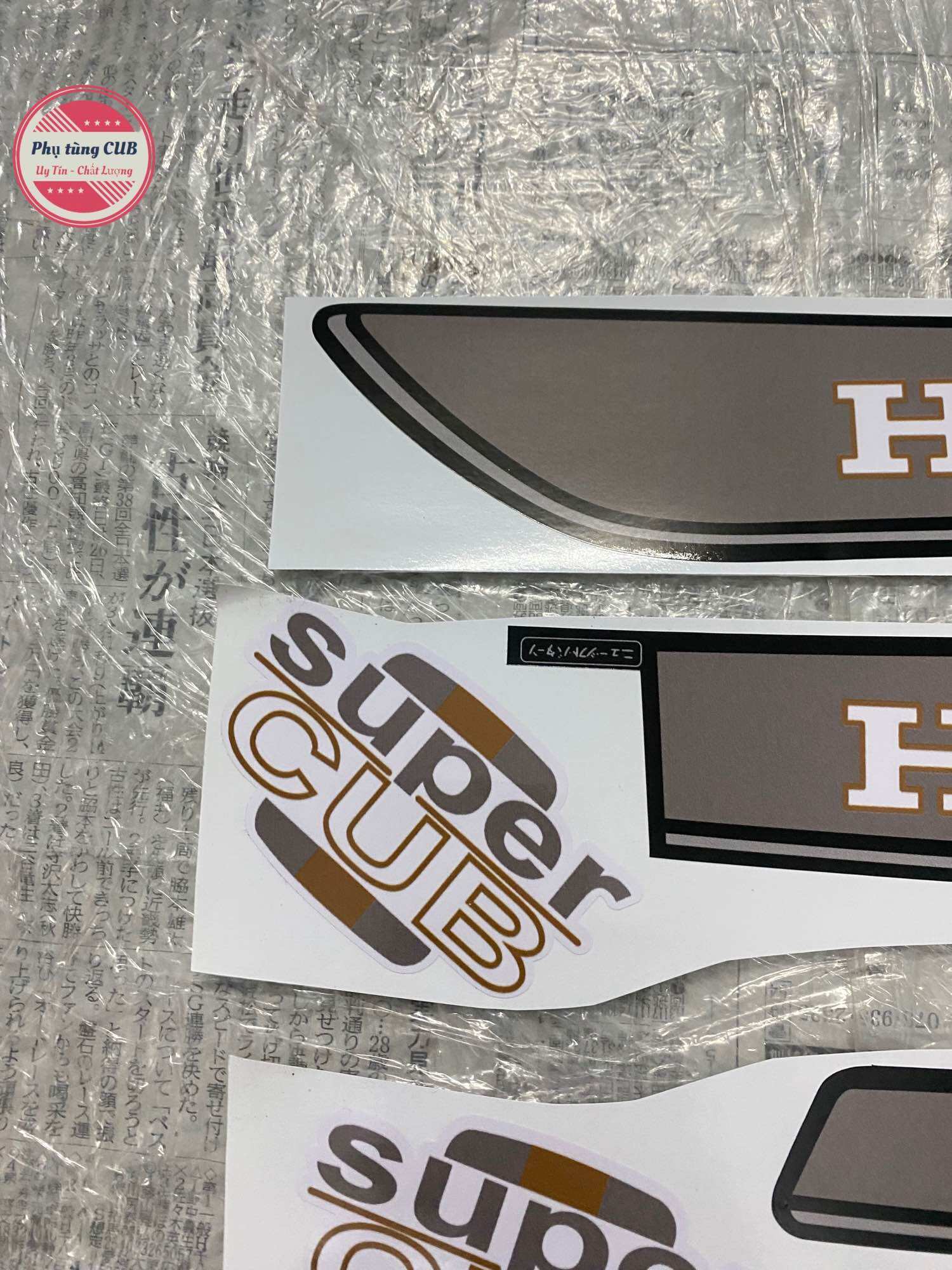 Tem xe cub custom ( 50-70-90) kèm tem thông số
