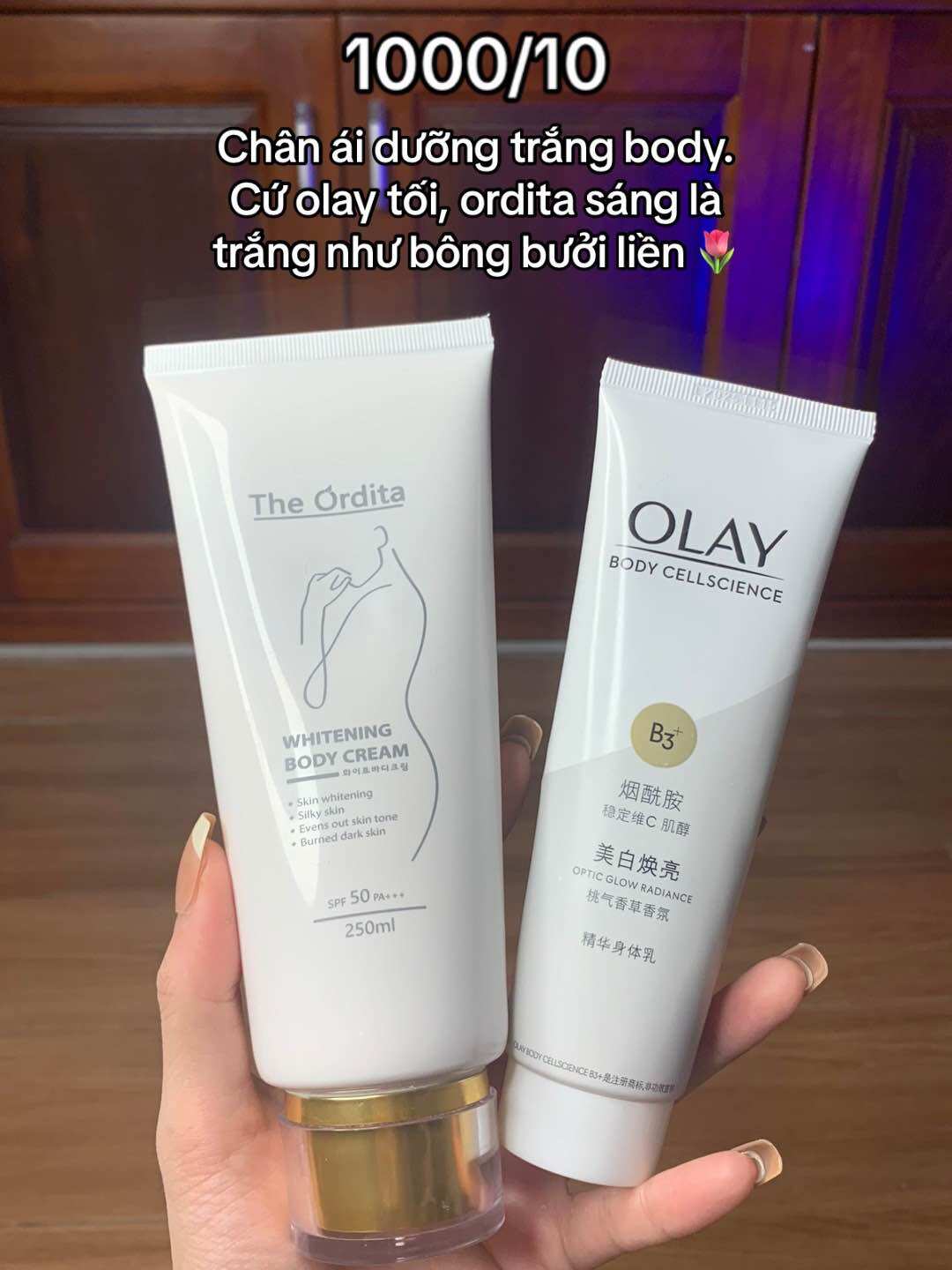 Combo kem ordita + kem Olay bản trắng nhất [ giá sốc ]