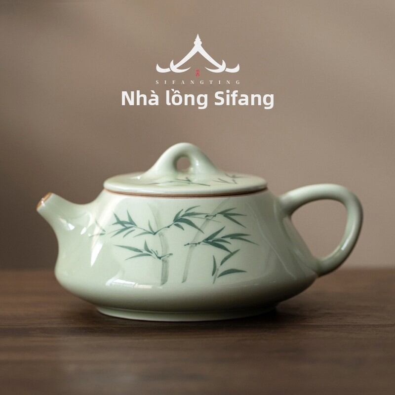 SIFANGTING | Hand-painted Underglaze Stone Pitcher Ceramic Teapot for One Person - Thương hiệu SIFANGTING Giá 1,145,000 Đồng*Miễn phí vận chuyển