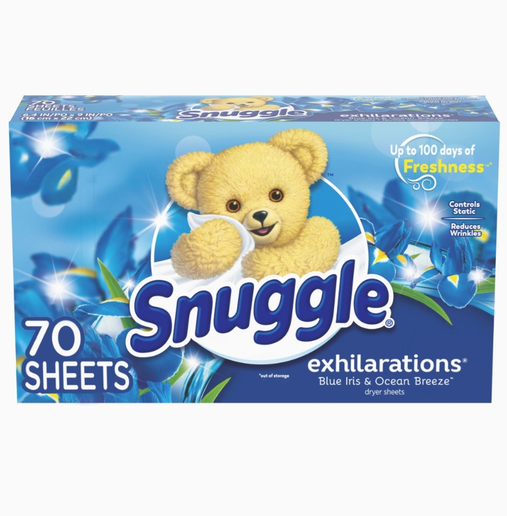 Giấy thơm snuggle exhilaration blue iris & oceanbreeze - hàng mỹ.