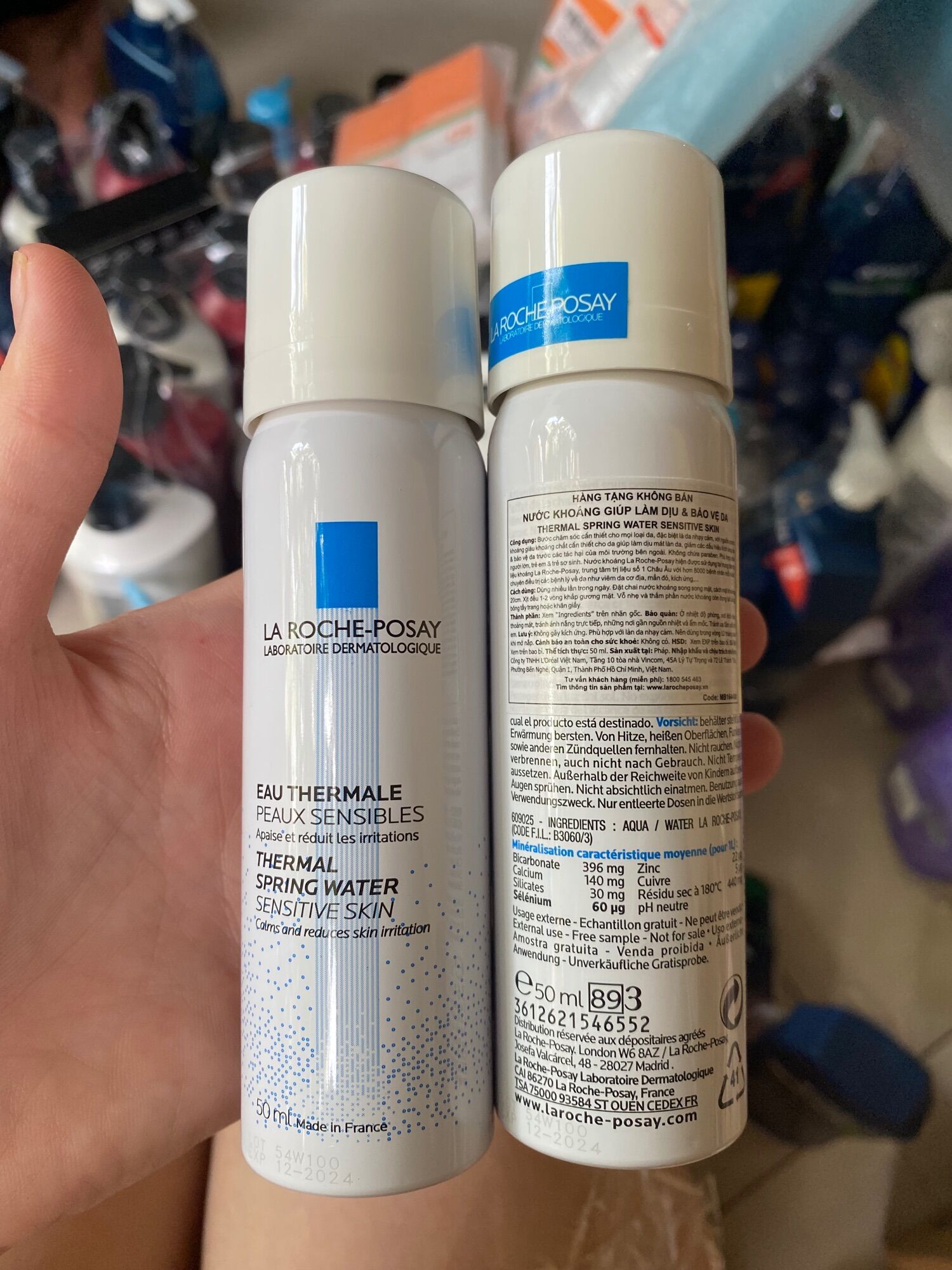 2 chai Xịt Khoáng 50ml La roche posay
