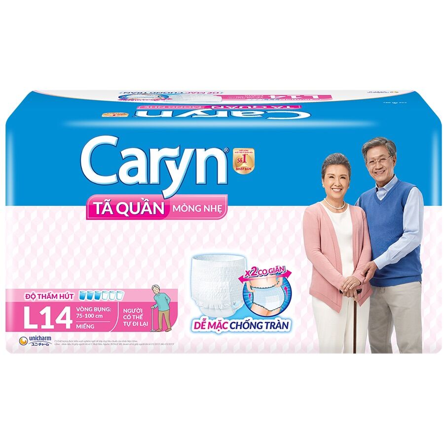 [Hoàn tiền 12%] Tã Quần Người Lớn Caryn Size M , L