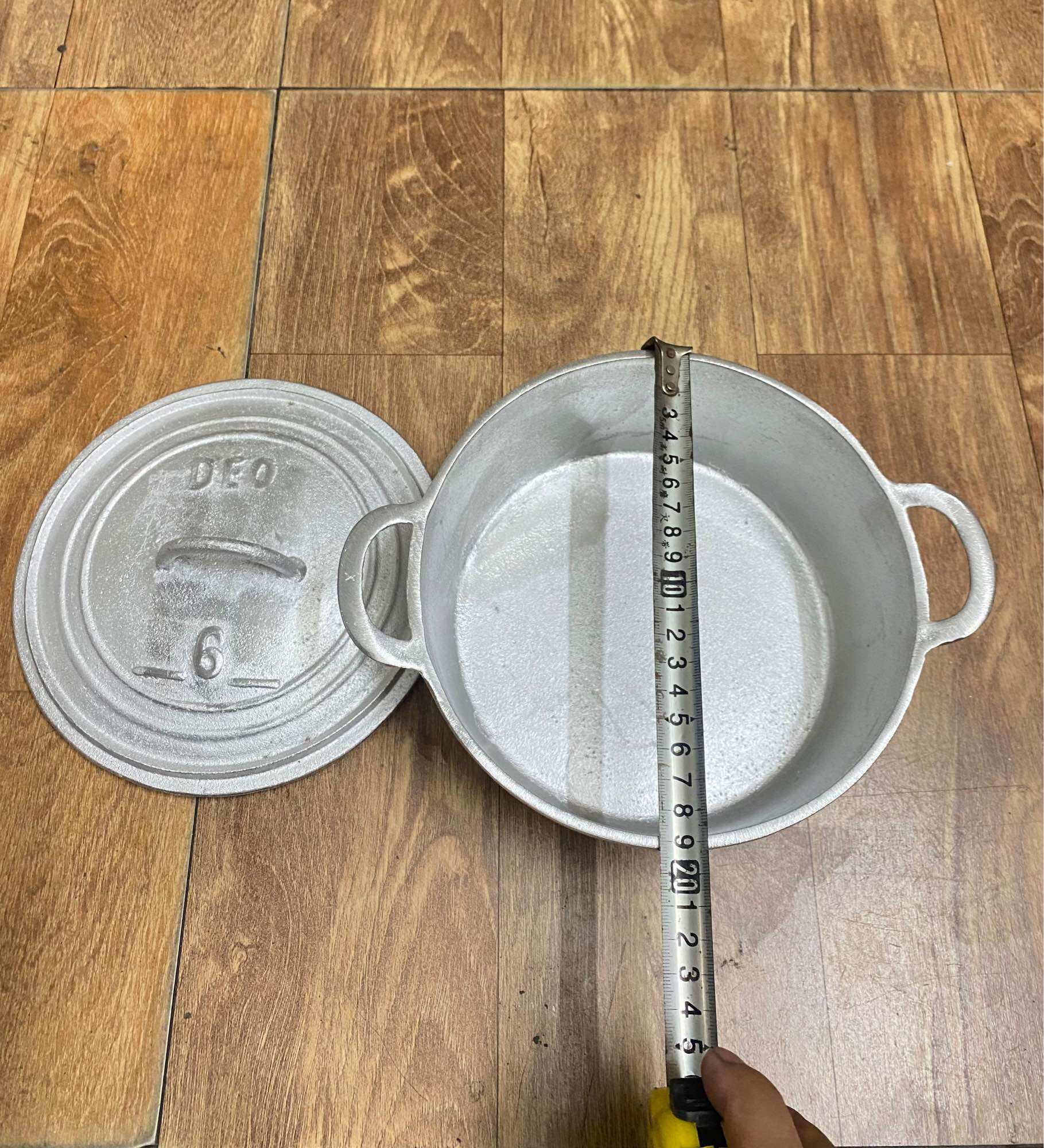 NỒI GANG ĐÚC THỦ CÔNG LÀNG NGHỀ SỐ 6 ( ĐK 19CM )
