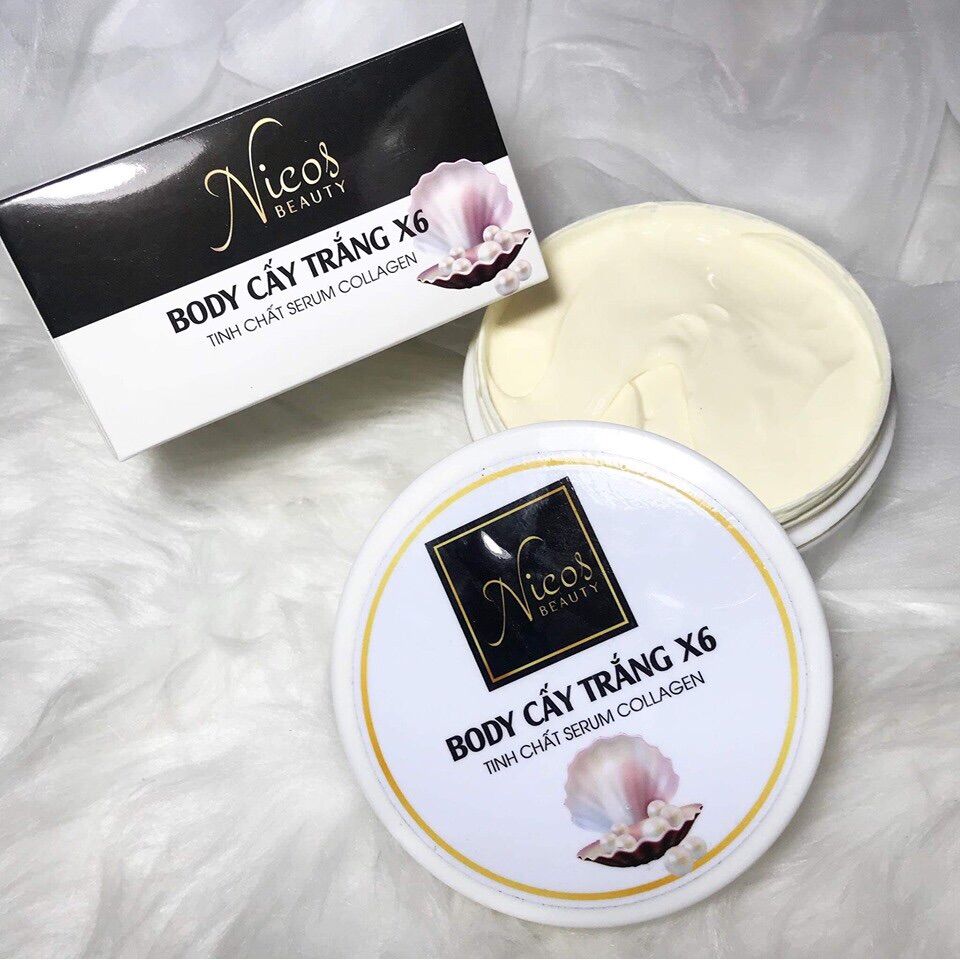 Kem Body Siêu Kích Trắng x6