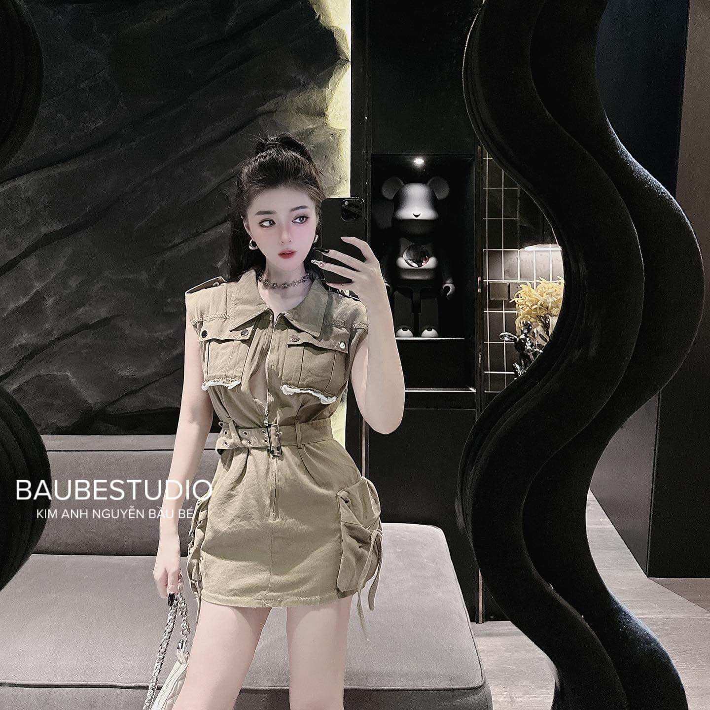 VÁY ZIP BODY TRƠN VINTAGE