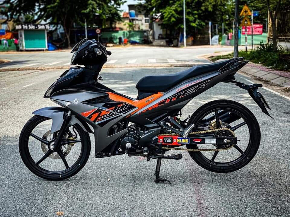 Tem rời exciter 150 xám đen cam zin, tem 3 lớp không bay màu