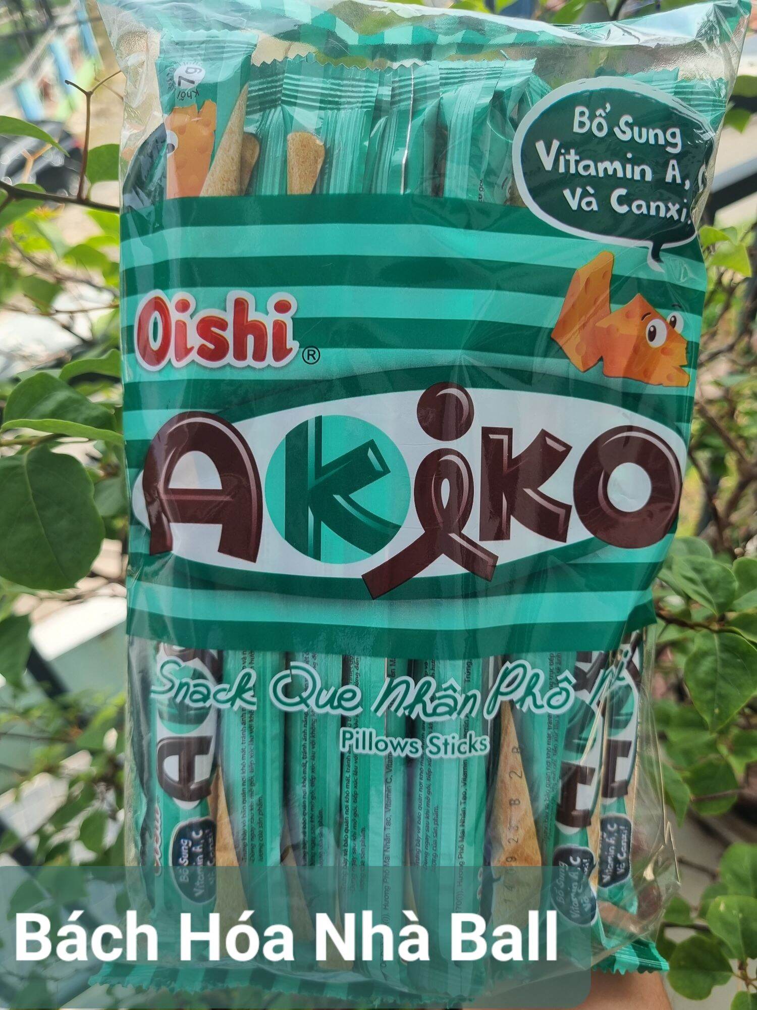 Snack que Oishi Akiko hương phô mai 160g