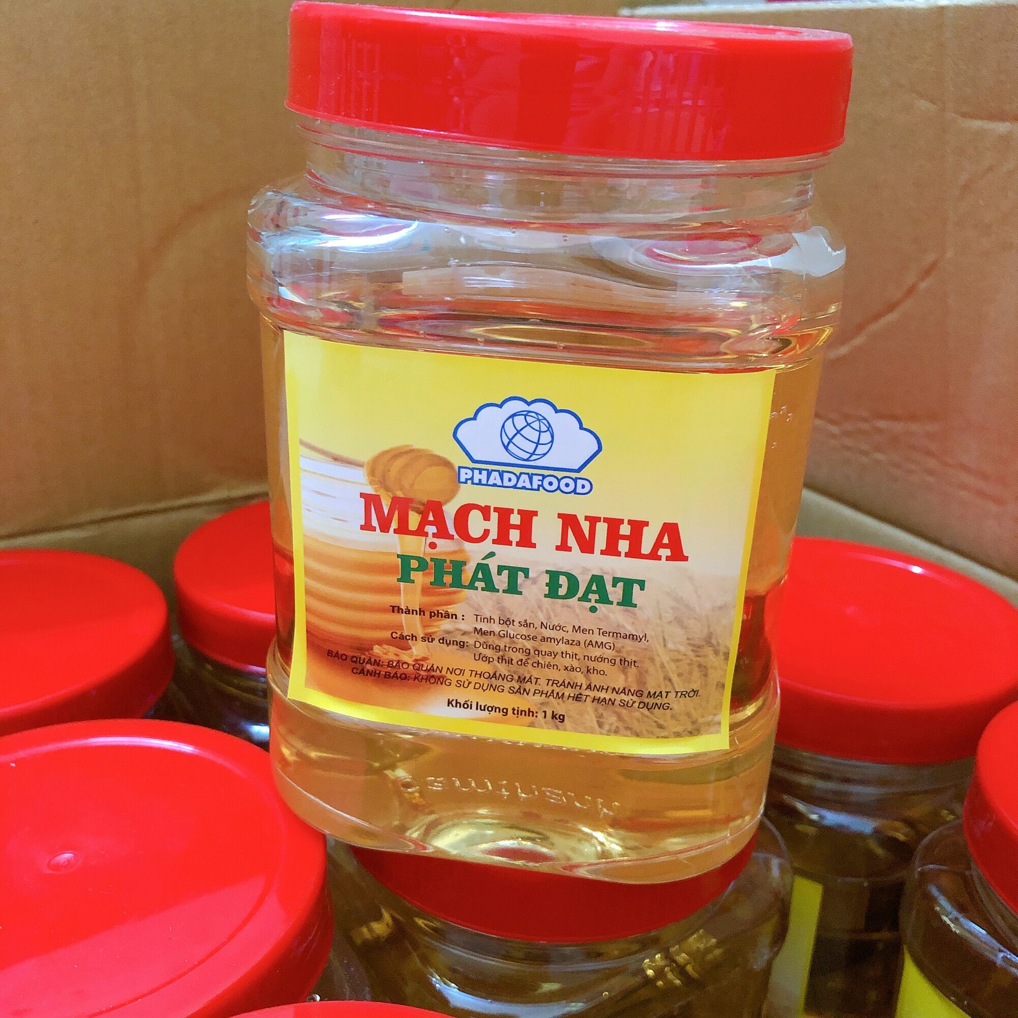 Mạch nha 1kg Phát Đạt, dạng lỏng, ngọt thanh thơm ngon