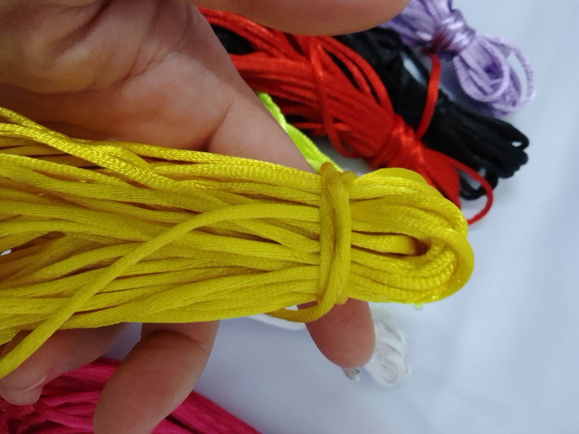 5m dây tim tết vòng làm handmade size 3mm chất dù trơn bóng bản tròn