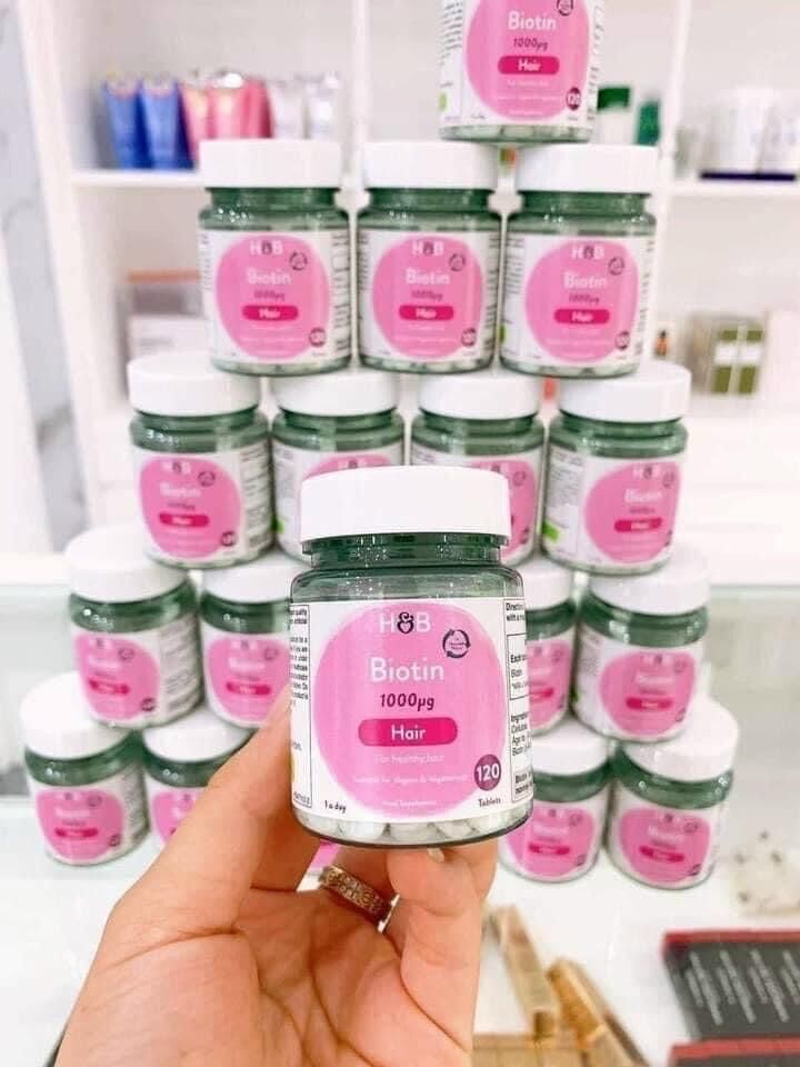 (Mẫu Mới)Viên uống mọc tóc Biotin 120 viên
