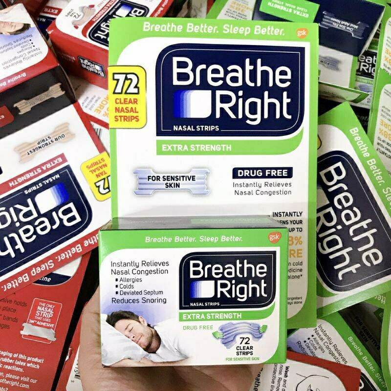 Miếng dán mũi chống ngáy khi ngủ Breath Right