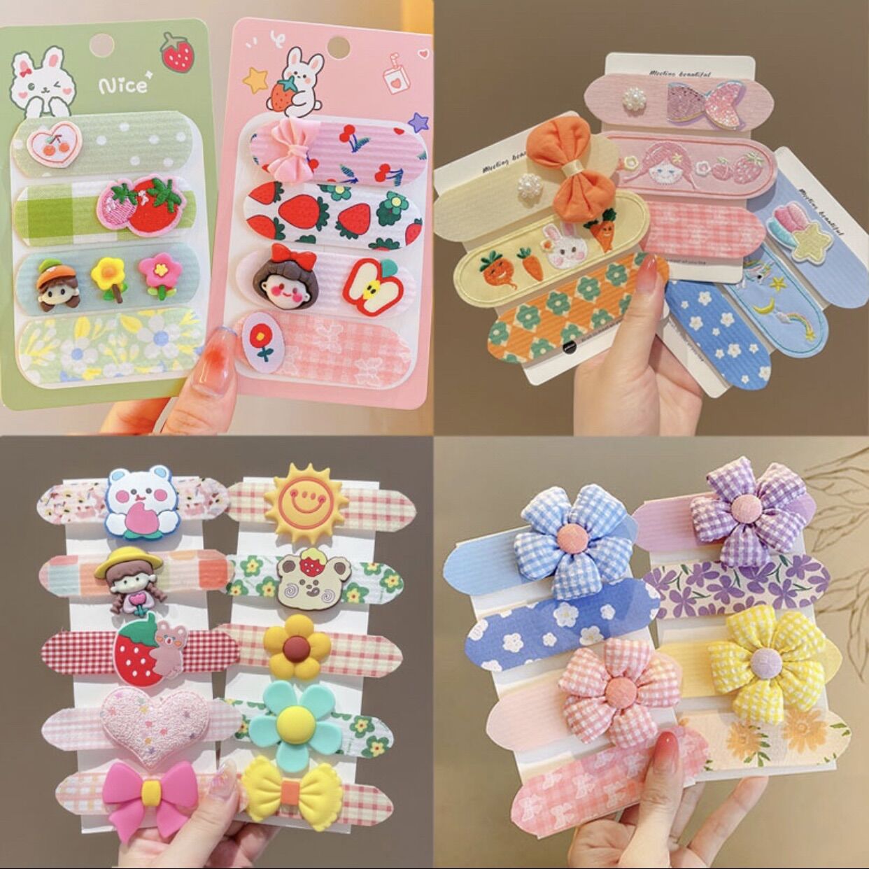 Miếng dán tóc mái dễ thương cho bé gái