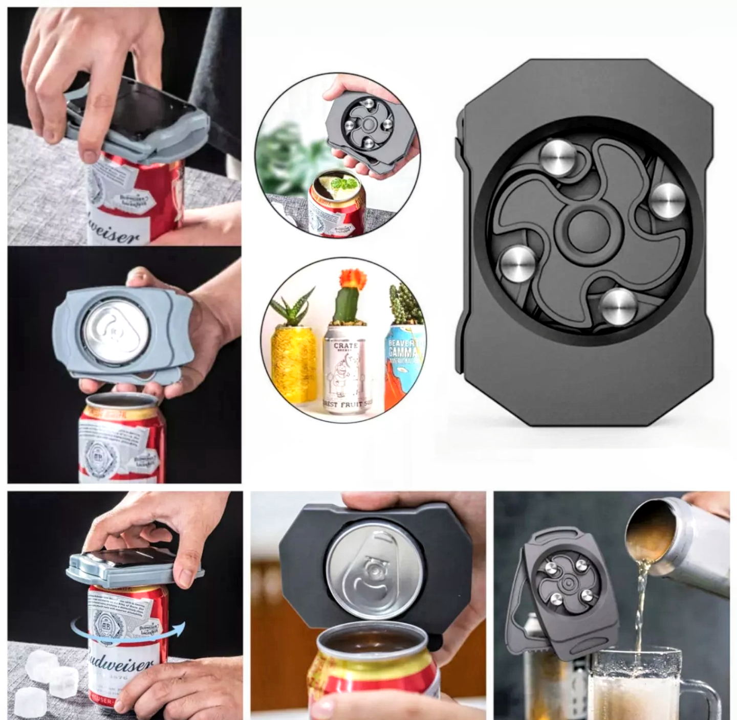 Dụng cụ khui mở các nắp hộp lon bia nước ngọt cầm tay đa năng tiện dụng hàng chuẩn